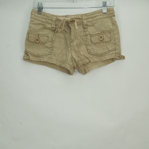 Aeropostale Khaki Cargo Light Weight Shorts 0